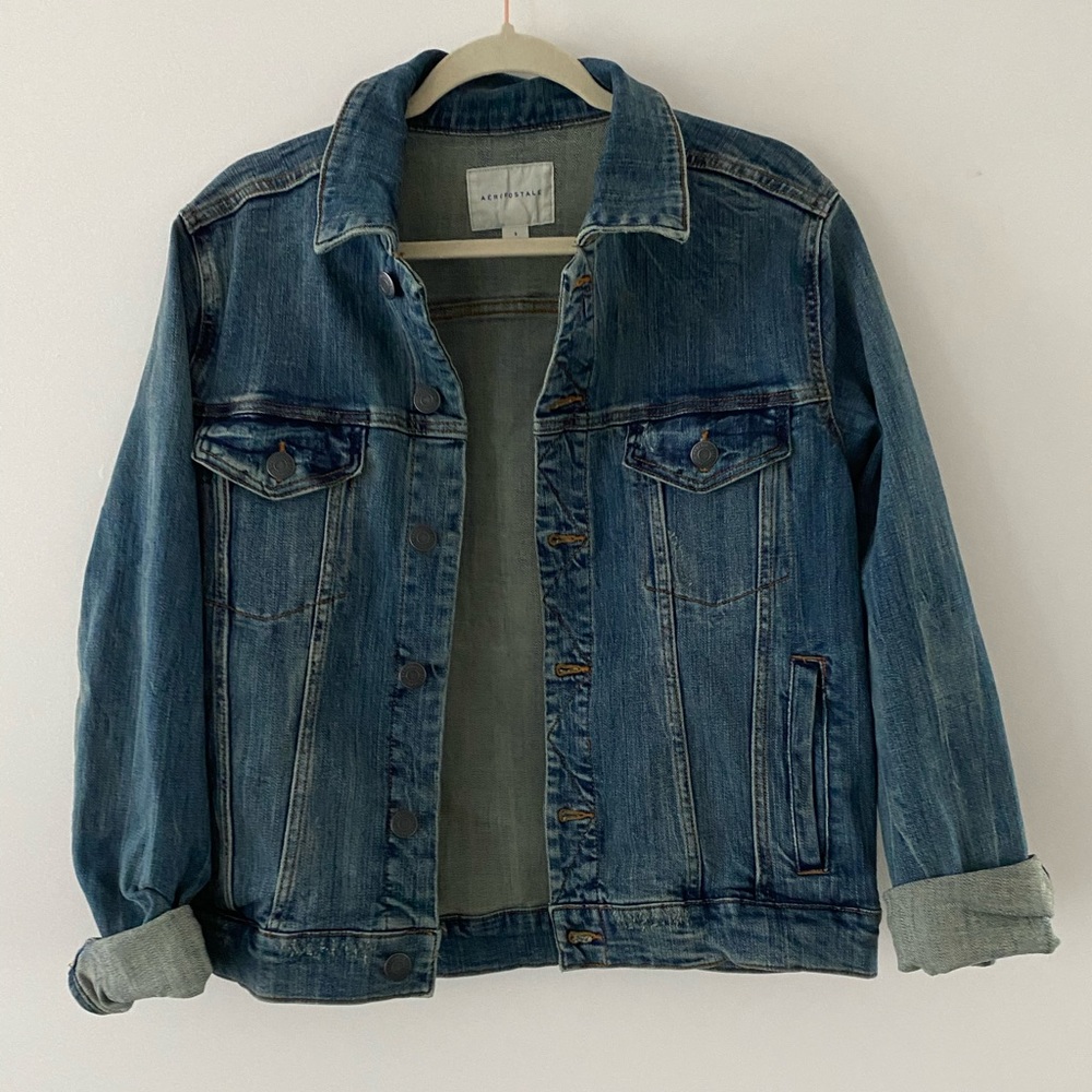 Jean Jacket, Aero sz Small, EUC
